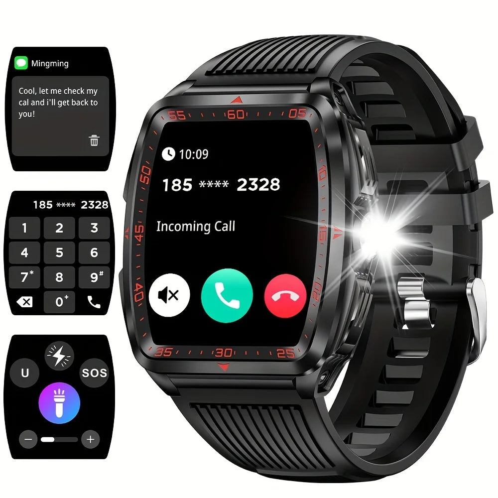 SENBONO KT83 Outdoor Sports Square Smart watch Answer Call Big Battery Fitness Tracker Waterproof Smartwatch Men for IOS Android