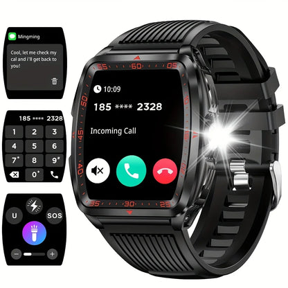 SENBONO KT83 Outdoor Sports Square Smart watch Answer Call Big Battery Fitness Tracker Waterproof Smartwatch Men for IOS Android