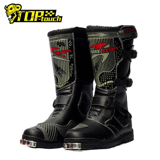 Motorcycle Boots Men Waterproof PU Boots Anti-drap Moto Boots Motocross Motorcycle Shoes Protection Motorcycle Long Thigh Boots