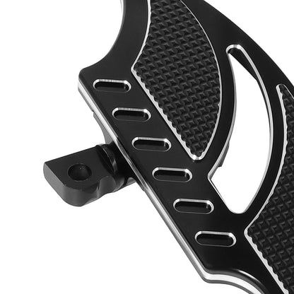 Motorcycle Floorboards Rear Foot Pegs Footrest Pedals Black/Chrome For Harley Touring Electra Glide Dyna Sportster XL883 XL1200