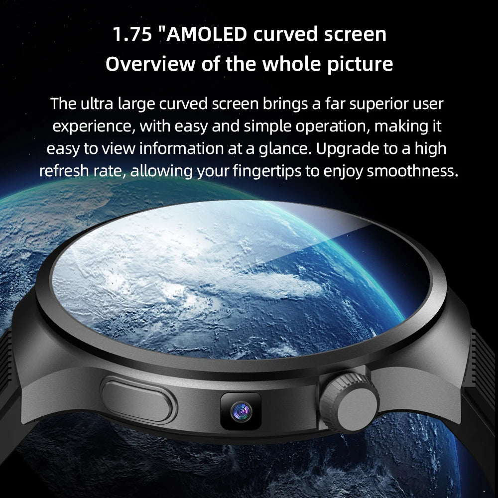 2025 Amoled Luxury VP30 Smartwatch 4G Sim Support Health Watch for Men Smart Watch Nfc Payment Camara Reloj Smart