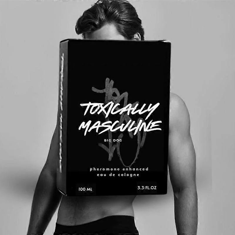 Toxically Masculine Pheromone Infused Eau De Cologne, Fresh Bold Masculine Scent, Long Lasting Fragrance for Men 100ml/3.4oz
