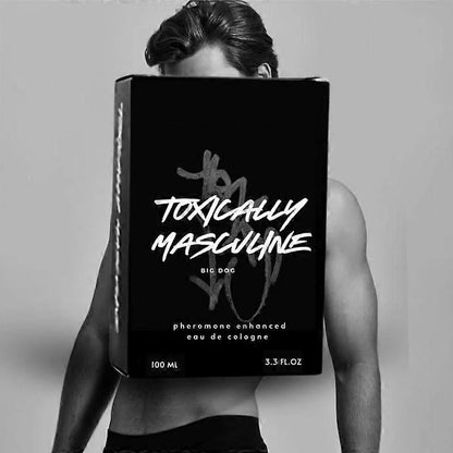Toxically Masculine Pheromone Infused Eau De Cologne, Fresh Bold Masculine Scent, Long Lasting Fragrance for Men 100ml/3.4oz