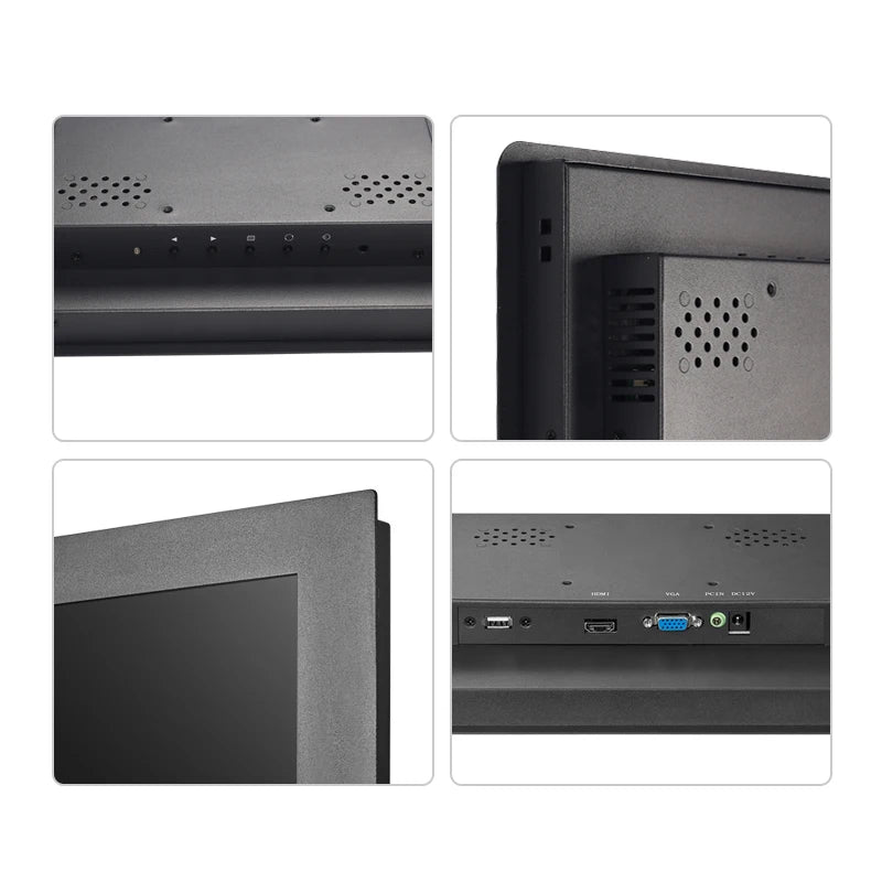 1000nits Brightness 13.3 15 15.6 17 19 18.5 21.5 24 27 32 Inch VESA Panel Embedded Mount Industrial Display Touch Screen Monitor