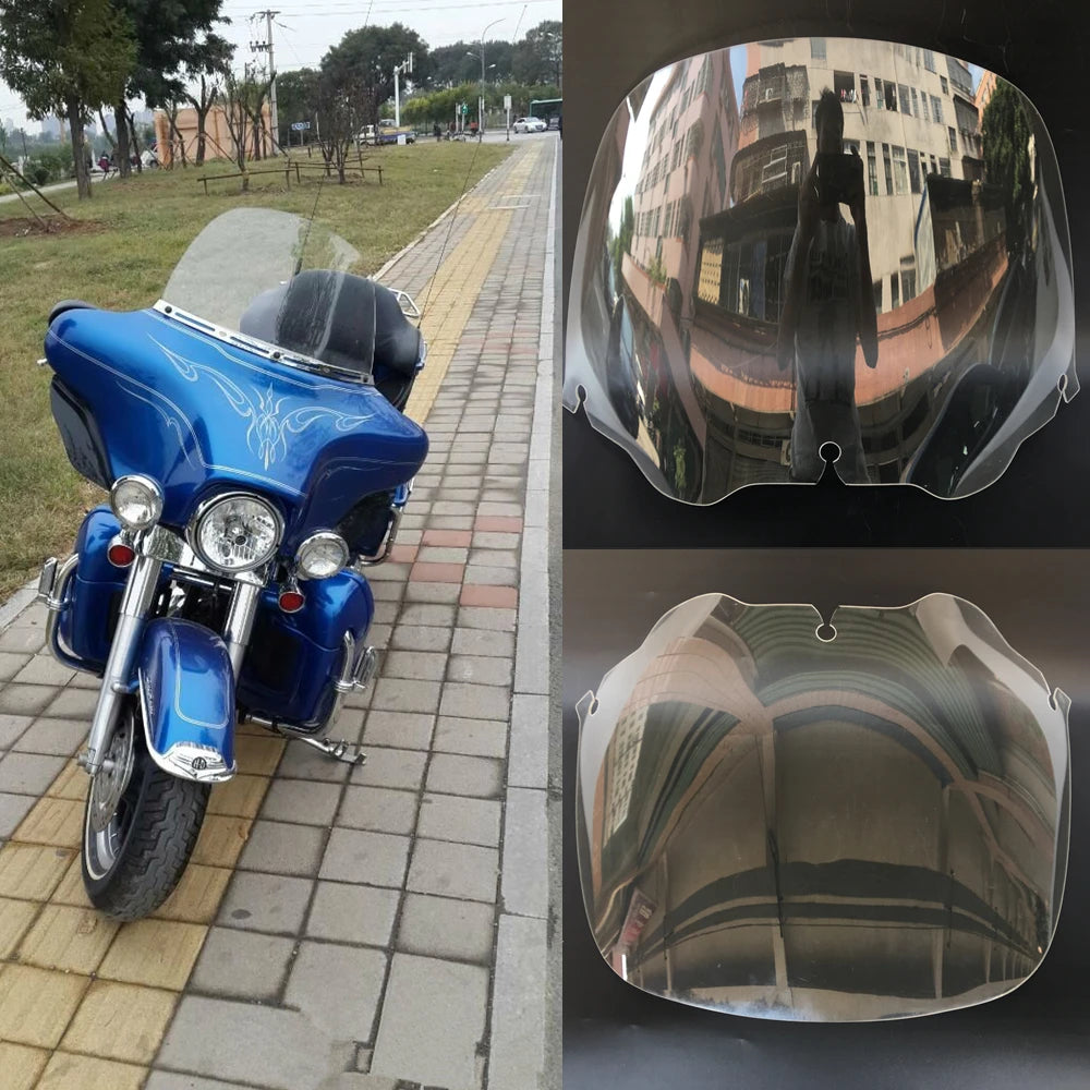 13" Clear Windshield For 96-13 Harley Touring Street Glide Electra Ultra Classic 1996 1997 1998 1999 2010 2011 2012 2013