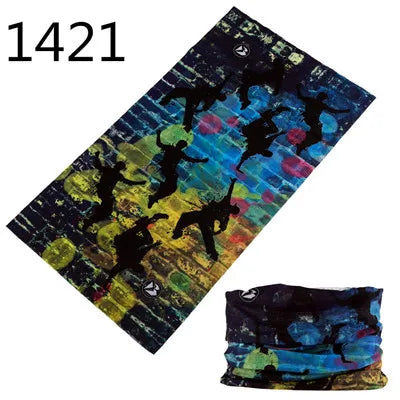 1401-1450 Magic Scarf Outdoor Sports Bicycle Headband Bike Cycling Bandana Neck Tube Warmer Bandanas Scraf Men Hiking Headband