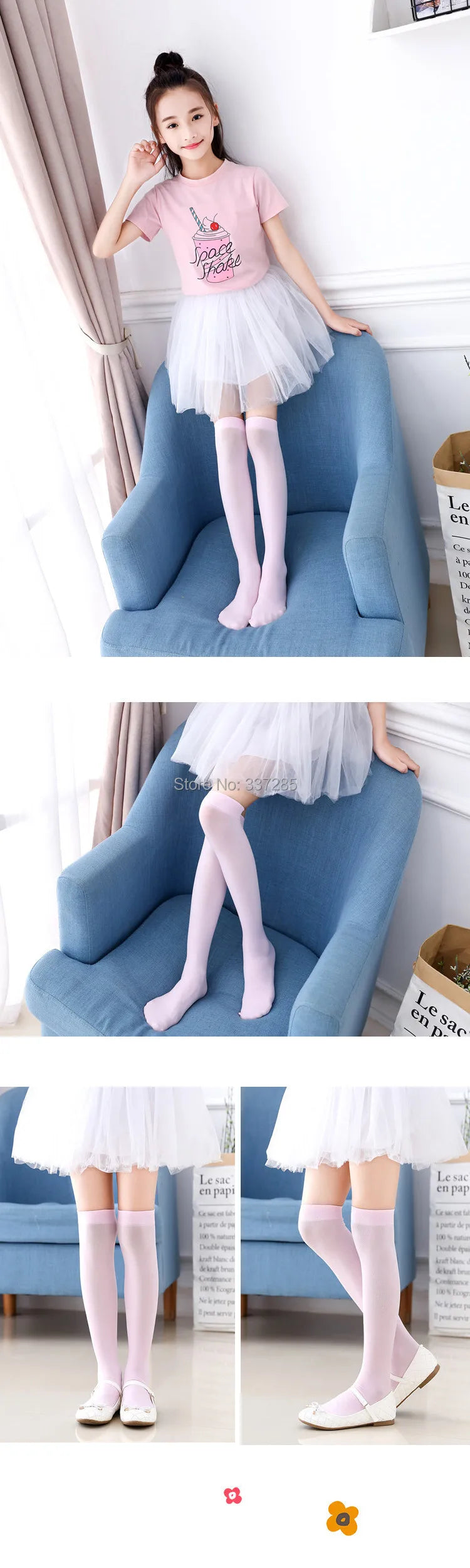 Spring/autumn over the knee socks kids baby girl Boy Football Stripes velvet school dance long toddler stocking calcetines rayas