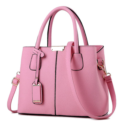 Women Solid Color Handbag Elegant Leather Large Capacity Messenger Pack For Women 2023 New Handbags For Women Daily Shoulder Bag