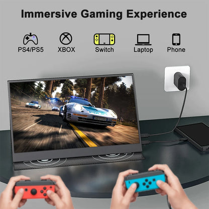 SIBOLAN 15.6 Inch Ultra-Thin Portable IPS LED Panel Monitors 1080P Dual LCD Display Gaming Laptop Screen Extender USB Interface