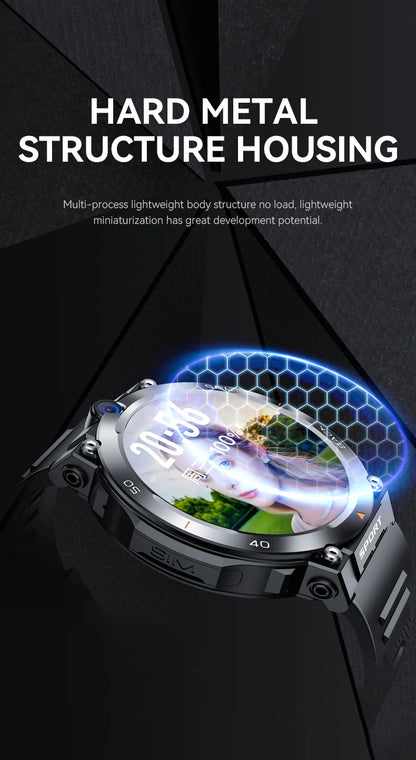 Hot 2025 New Arrival 4G 5G Smart Watch H18 WiFi GPS HD Camera Video Call NFC 8+128GB 900MAH Battery Android Sport Smart Watch