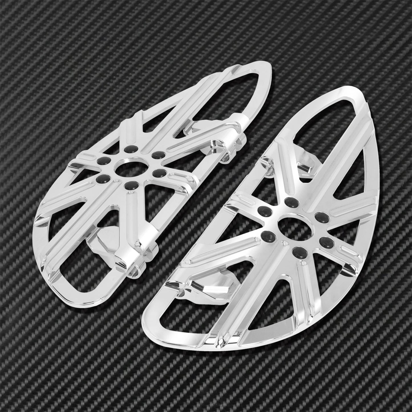 Motorcycle Floorboard Front Rear Footrest Driver Footpeg Passenger Pedal For Harley Touring Electra Street Glide Dyna Softail FL