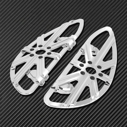 Motorcycle Floorboard Front Rear Footrest Driver Footpeg Passenger Pedal For Harley Touring Electra Street Glide Dyna Softail FL