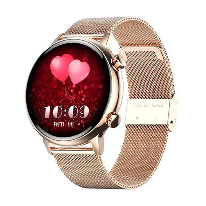 HK39 Smart Watch Women NFC Answer Call Waterproof Voice control Sports Fitness Tracker Smartwatch AMOLED for IOS Android