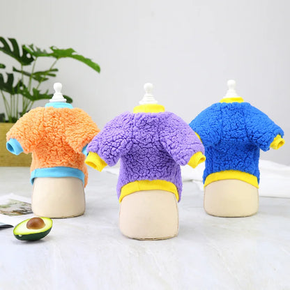 Winter Pet Dog Sweater Polar Fleece Warm Dog Clothes for Small Dog Coat Thicker French Bulldog Clothes Chihuahua Dog Accessories