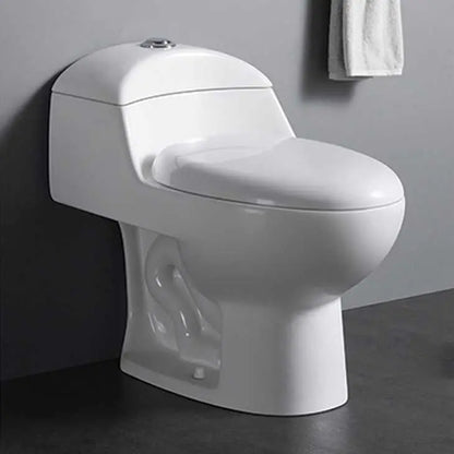 Modern One-Piece Ceramic Dual-Flush Toilets South American Style Water Closet Sanitary Ware for Hotels Washrooms S-Trap Drainage