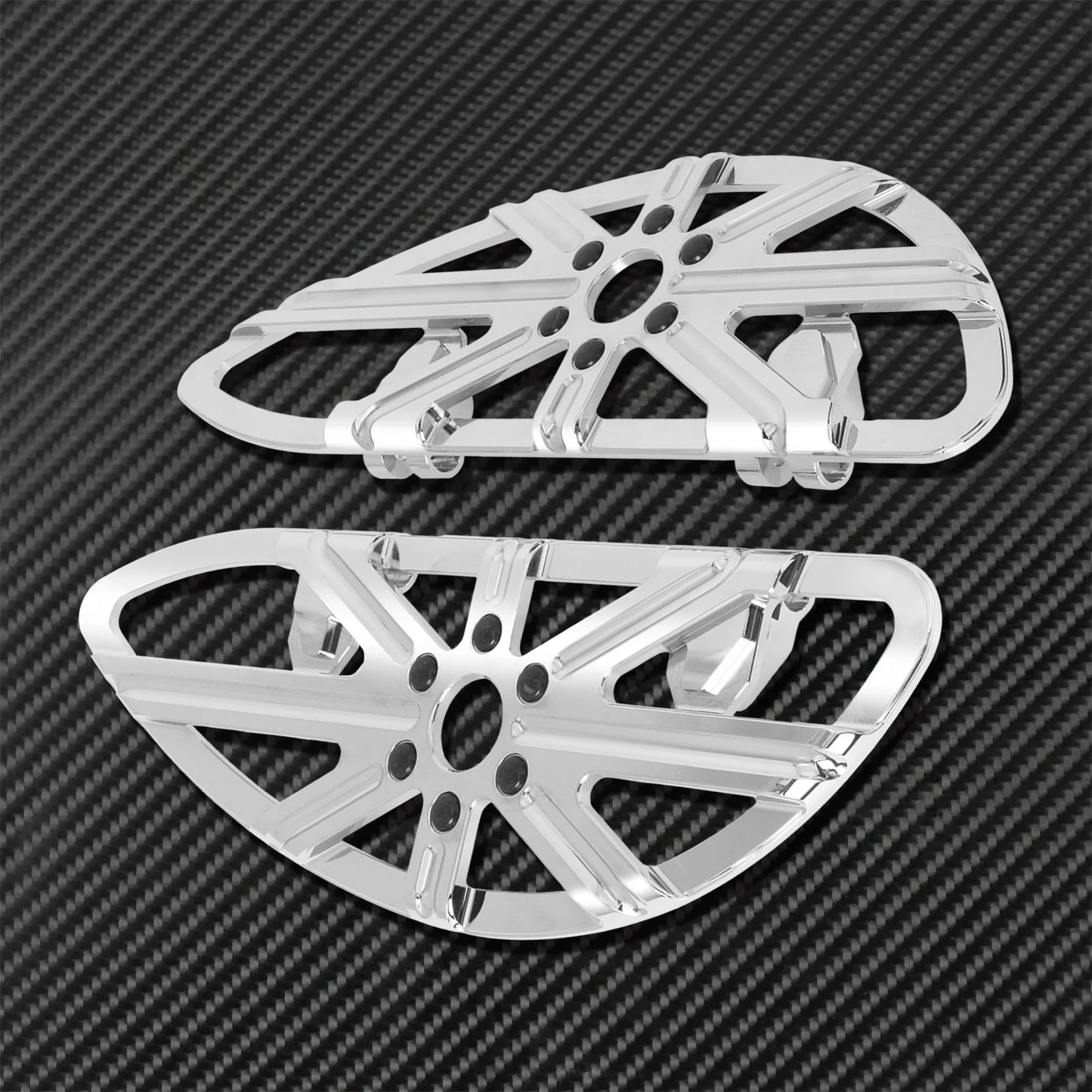 Motorcycle Floorboard Front Rear Footrest Driver Footpeg Passenger Pedal For Harley Touring Electra Street Glide Dyna Softail FL