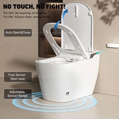 US Lock Stock Smart Toilets Bowl Electric Bidet Water Closet Intelligent Toilet Auto Seat Heating Modern Commode Smart Toilet