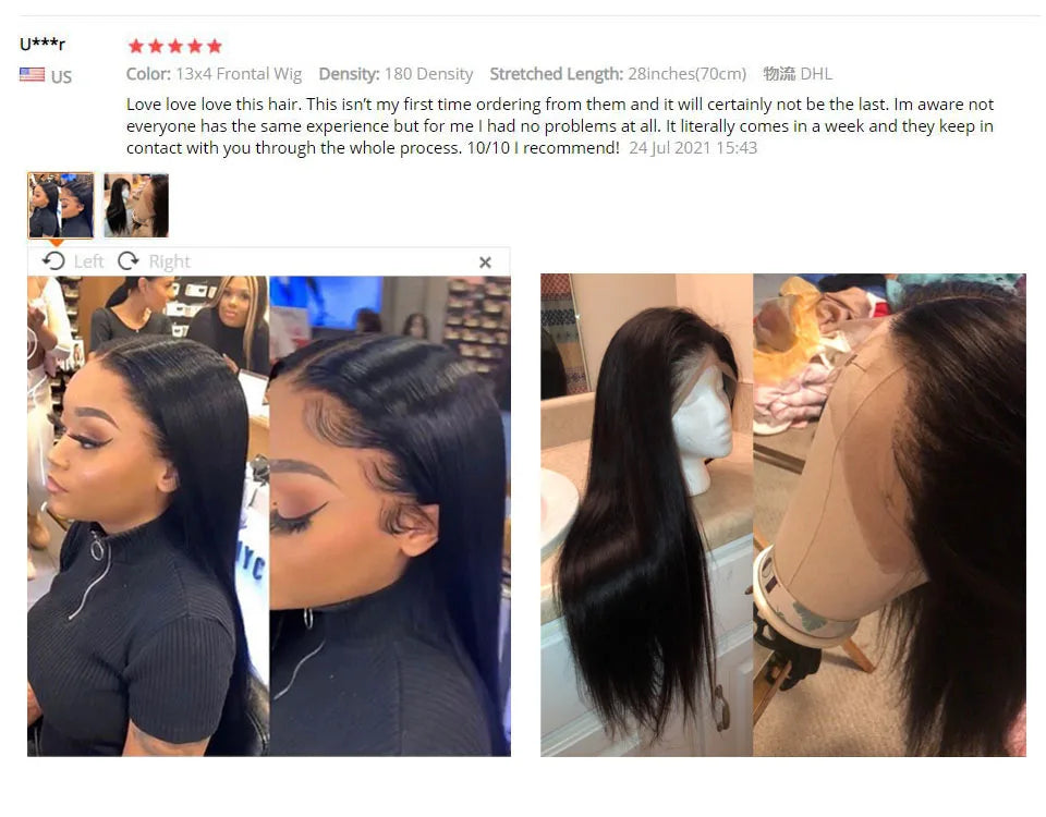 HD Lace Wig 13x6 Human Hair Straight 13x4 Lace Front Human Hair Wigs 5x5 Glueless Wig Pre Plucked 13x6 Full HD Lace Frontal Wigs