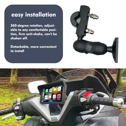 Karadar MT7001 7 Inch Waterproof GPS Navigation Auto Carplay for Motorcycle and Bikes with Touch Screen & Mirror Link Free Map