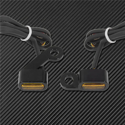 Motorcycle LED E Mark Turn Signal Light Indicator Mini Running Lamp For Harley Softail Touring Sportster XL 883 1200 FLHX Fatboy