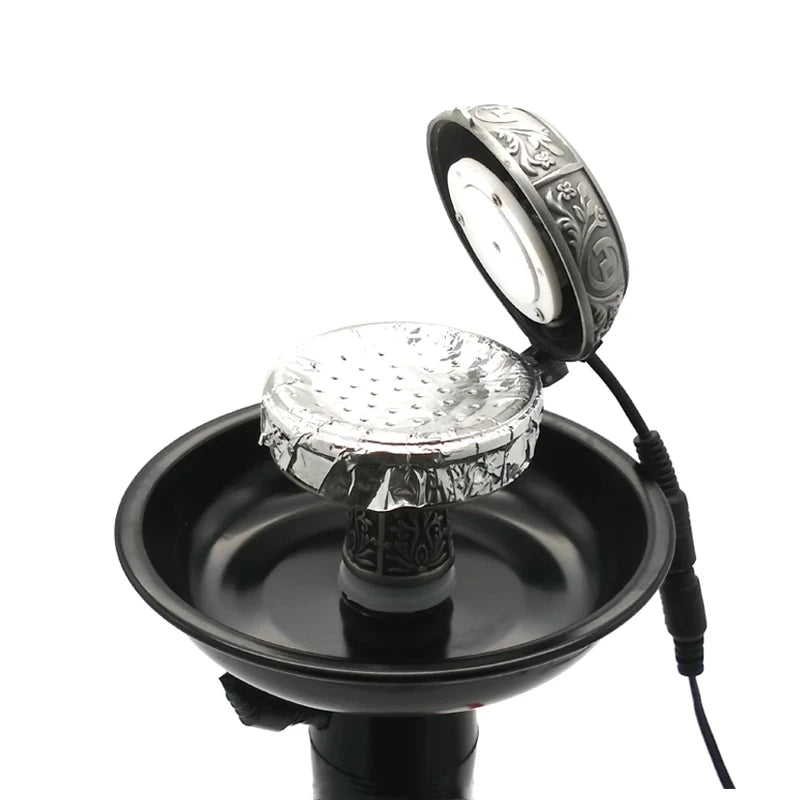 25/50g Multifunctional Metal E-Shisha Smokepan Electronic Tobacco Bowl Ceramic Charcoal For Hookah Sheesha Chicha Narguile Set
