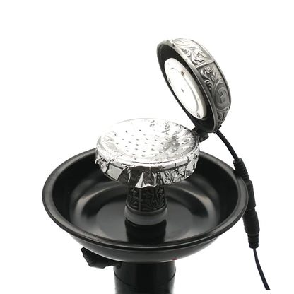 25/50g Multifunctional Metal E-Shisha Smokepan Electronic Tobacco Bowl Ceramic Charcoal For Hookah Sheesha Chicha Narguile Set