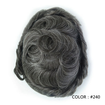 Full Swiss Lace base Blonde Hair toupee for Men indian remy hair Bleached Knots  Natural Hairline hair System for Man
