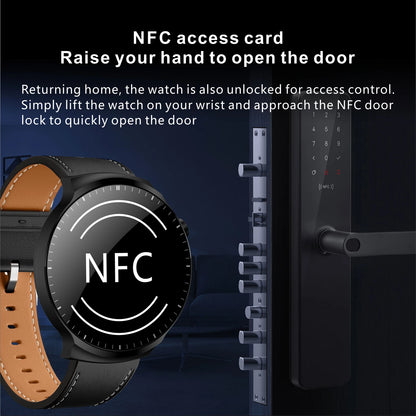S80 MAX Men's Smart Watch 1.9inch Screen BT Call Wireless Charging Waterproof Sports Modes Blood Pressure NFC Smartwatch