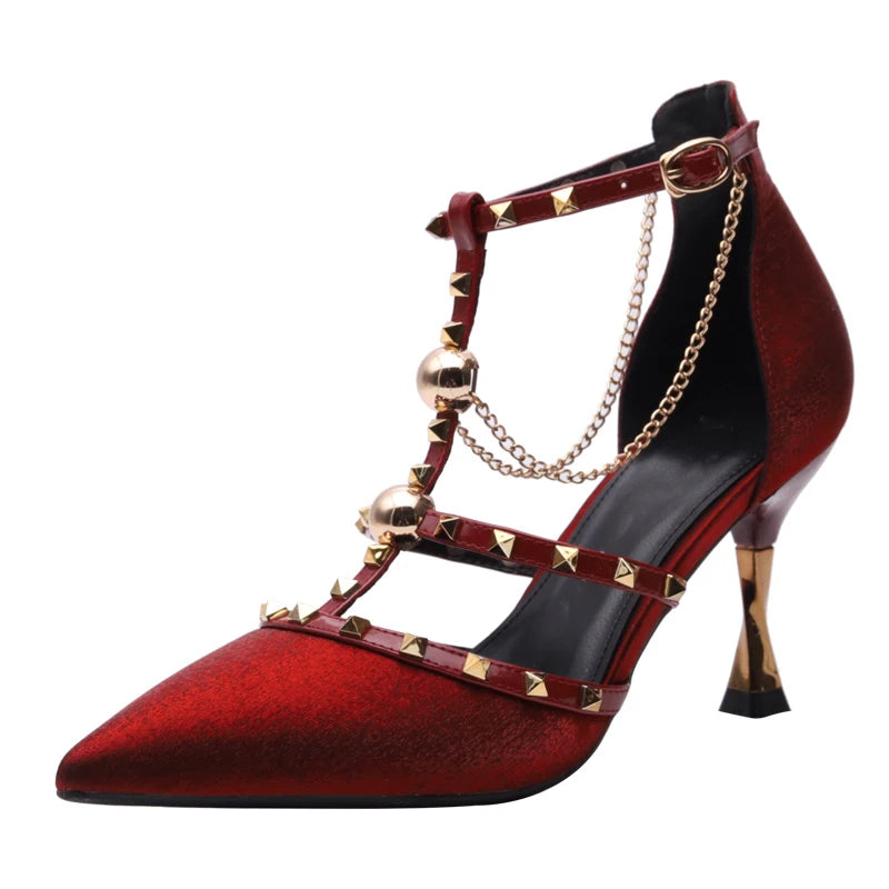 Brand Women Pumps Luxury Crystal Slingback High Heels Summer Bride Shoes Comfortable Triangle Heeled Party Wedding Shoes
