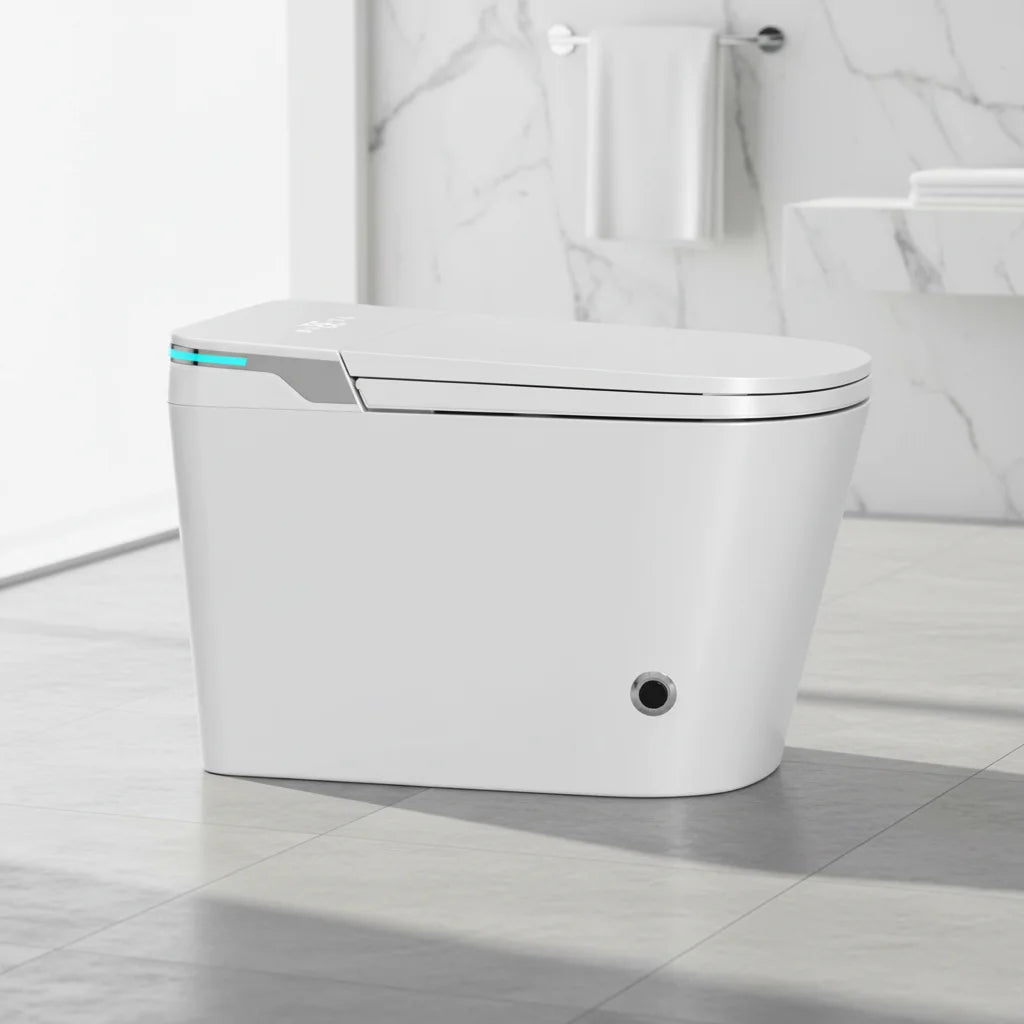 US Lock Stock Smart Toilets Bowl Electric Bidet Onirap Automatic Flushing Commode Heated Seat Ceramic Smart Toilets