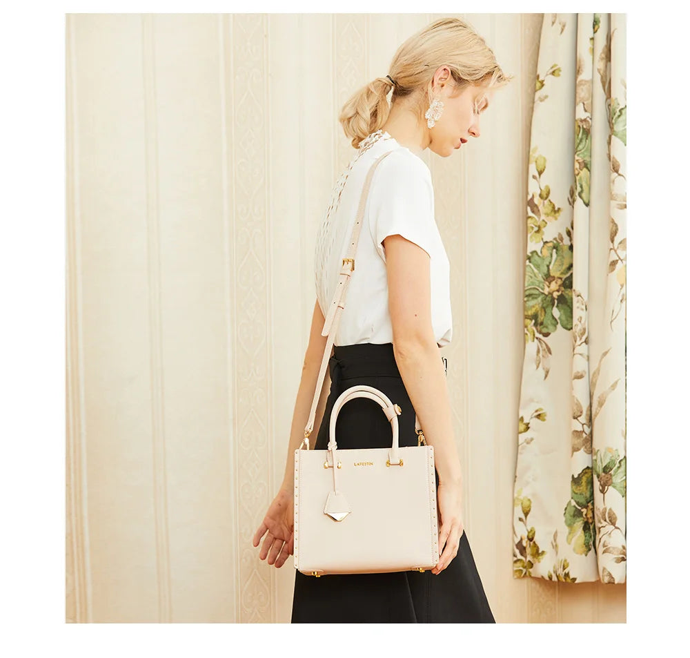 LA FESTIN New Women Leather Tote Bags Luxury Multifunctional Versatile Ladies Fashion Shoulder Crossbody Designer Handbag