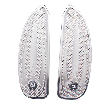 1 Pair Front Floorboards Foot Pegs Footrest Footboard For Harley FLD Dyna 2012 2013 2014 2015 2016 Motorcycle Aluminum