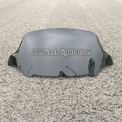 Black/Light blue/Clear4.5'' 7"10.5'' Windshield Fairing Windscreen Cover For Harley Electra Street Glide Touring 2014-2019