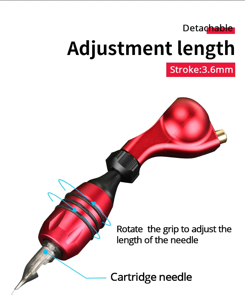 ROCKET D3 Drive Direct Rotary Tattoo Machine - Powerful Motor Rotary Tattoo Gun for Professional Use