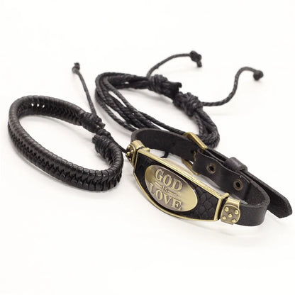 Alloy Scorpion Charm Braided Leopard Genuine Men Leather Bracelets For Women Wrap Wristbands Bangles Homme Wholesale Jewel