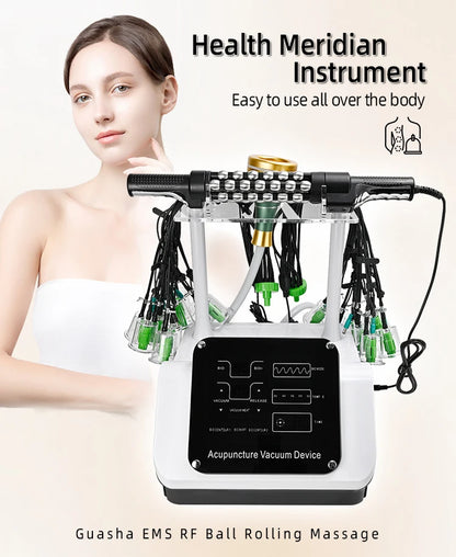 Multi-Functional Body Relaxation Relieve Fatigue Guasha Vacuum Body Slimming Rolling Massage Machine