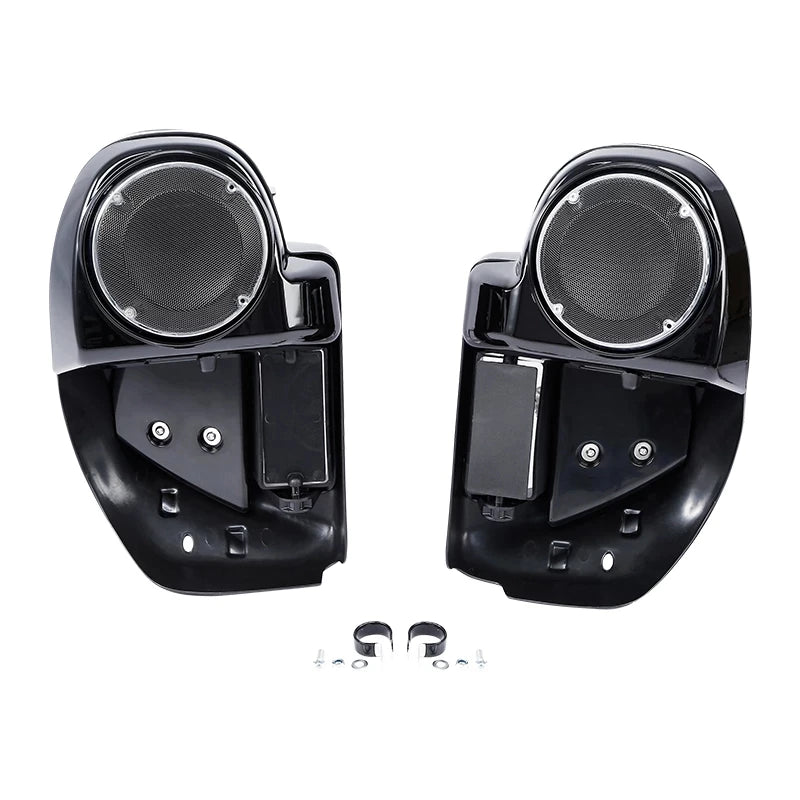 Motorcycle 6.5" Speaker Box Lower Vented Fairing Leg For Harley Touring Electra Glide Road King Street Glide 2014-2024