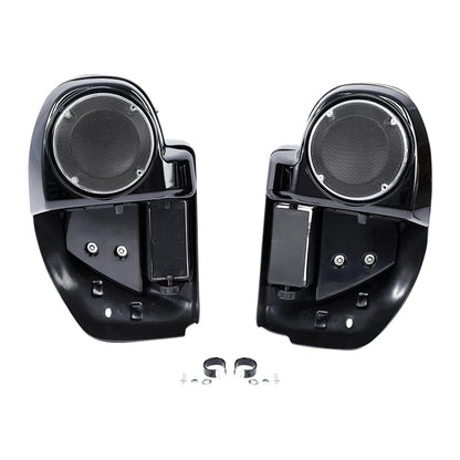 Motorcycle 6.5" Speaker Box Lower Vented Fairing Leg For Harley Touring Electra Glide Road King Street Glide 2014-2024