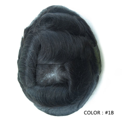 Full Swiss Lace base Blonde Hair toupee for Men indian remy hair Bleached Knots  Natural Hairline hair System for Man