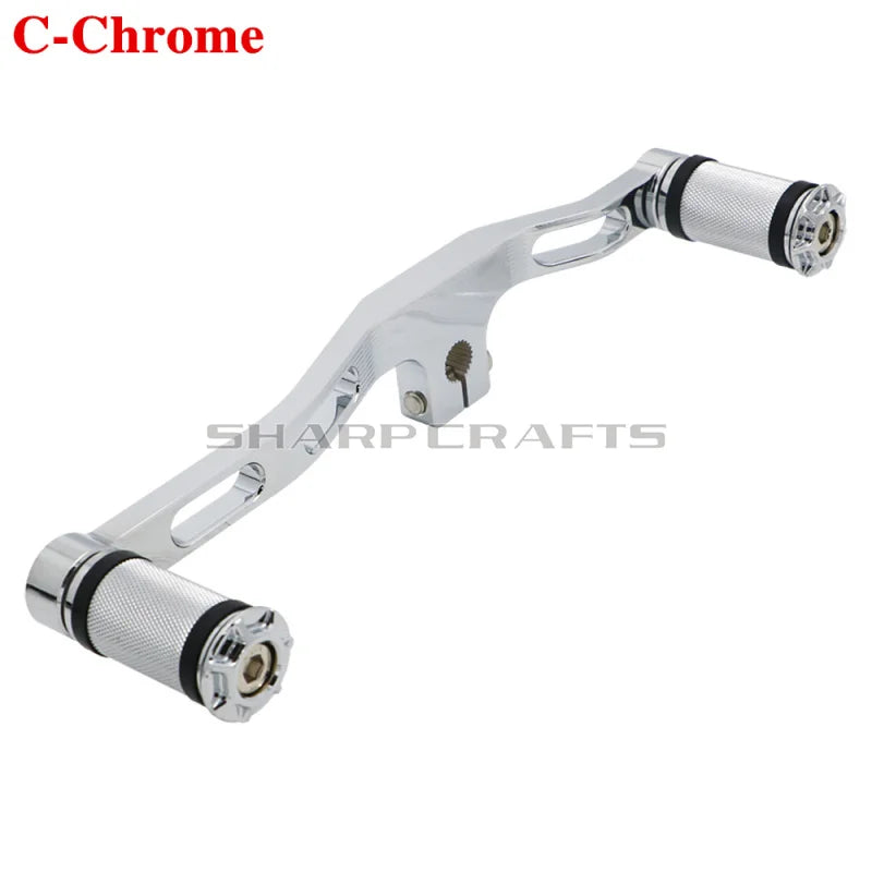 For Harley Dyna Street / Fat Bob Low Rider Super / Wide Glide Motobike CNC Mid-Controls Heel Toe Shifter Lever Shift With Pegs
