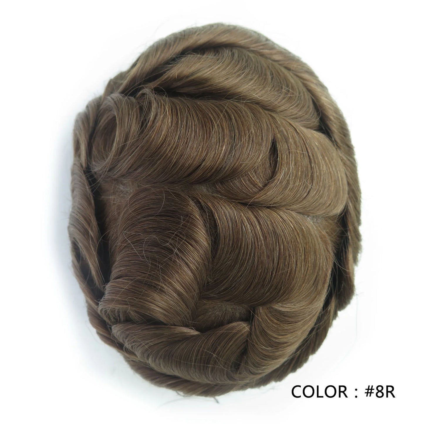 Full Swiss Lace base Blonde Hair toupee for Men indian remy hair Bleached Knots  Natural Hairline hair System for Man