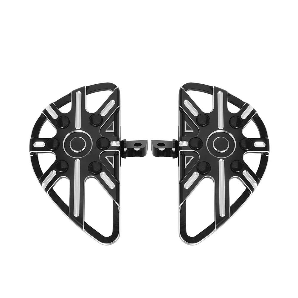 Motorcycle Driver Floorboard Male Mount Rear/ Front Foot Rest Pegs Pedal Black/Chrome For Harley Softail Touring Dyna Road Glide