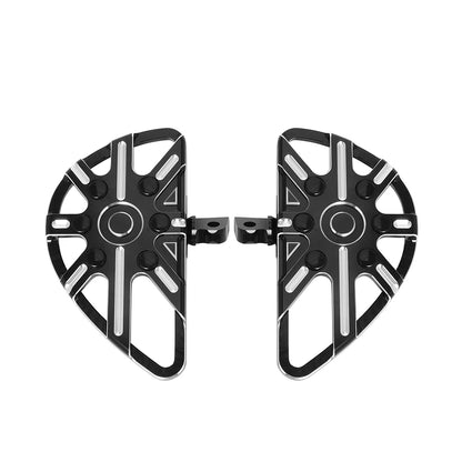 Motorcycle Driver Floorboard Male Mount Rear/ Front Foot Rest Pegs Pedal Black/Chrome For Harley Softail Touring Dyna Road Glide