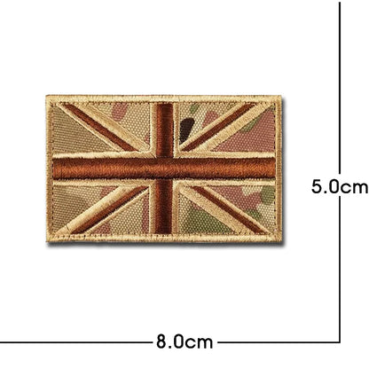 United Kingdom Flag Embroidery ENGLAND Patch PVC hook loop Great Britain National UK GB Flags Patches Embroidered Badges