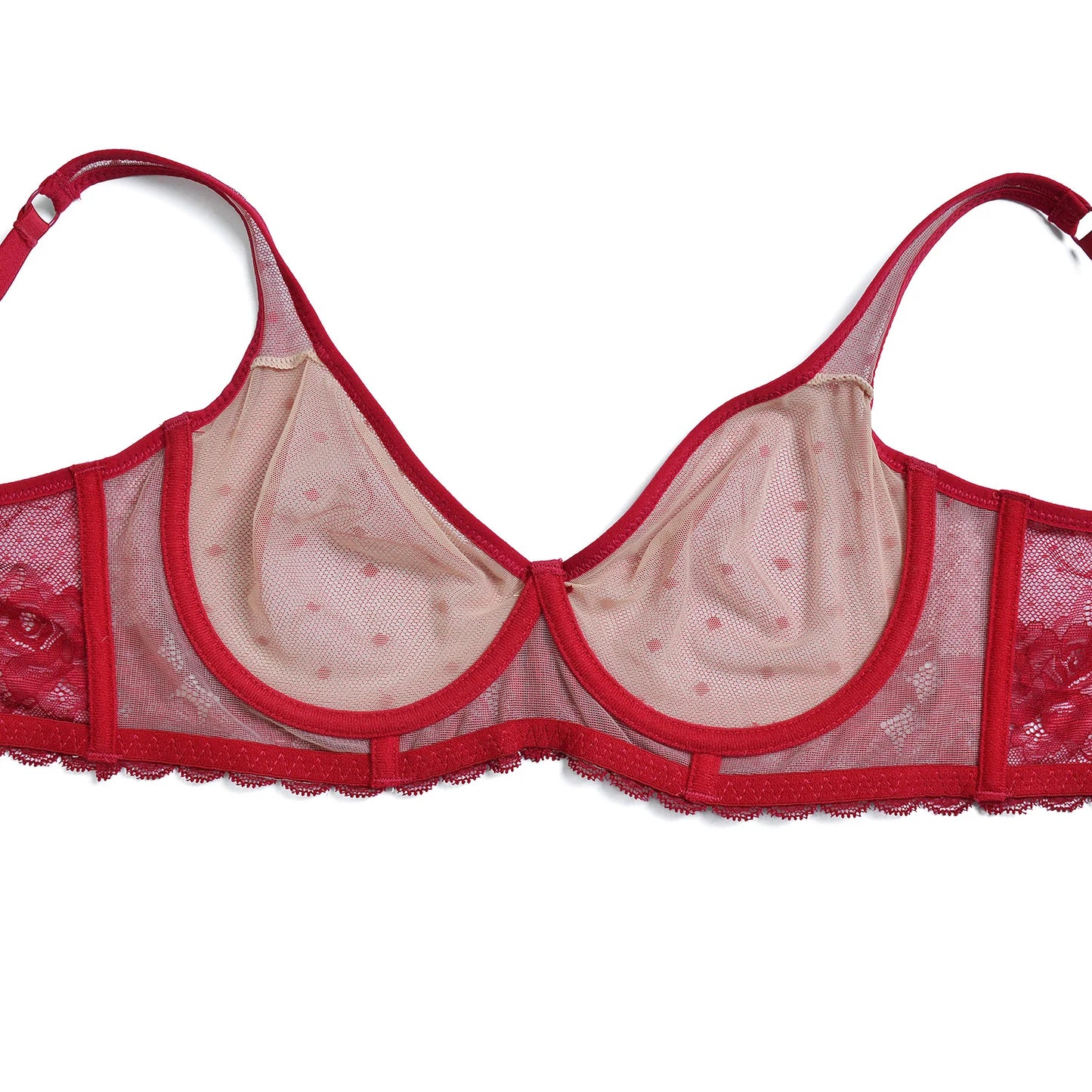 YBCG New Ultra Thin Women Bra Sexy See Through Lace Bras Mesh Perspective Wire Transparent A B C D DD E DDD F 70 75 80 85 90 95
