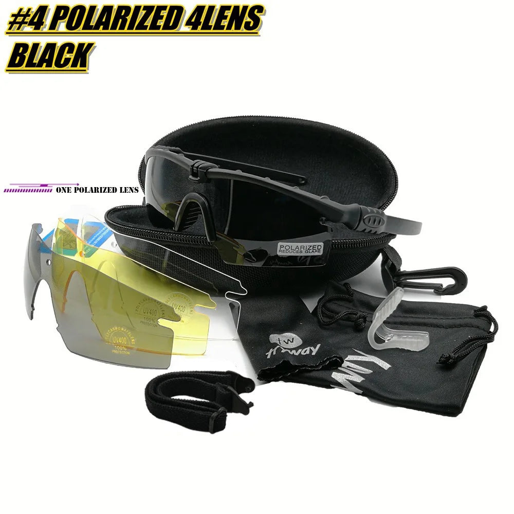 Tactical Professional Protective Military Polarized Glasses-Shooting Gafas Sports Hiking Cycling Paintball Safety Eyewear