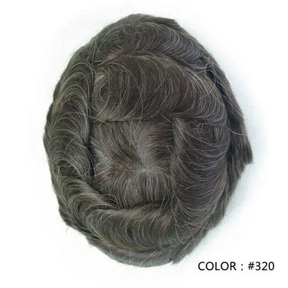 Full Swiss Lace base Blonde Hair toupee for Men indian remy hair Bleached Knots  Natural Hairline hair System for Man