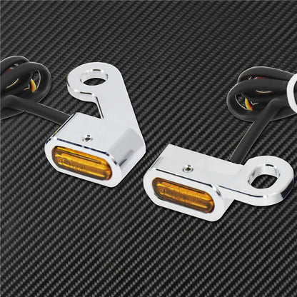 Motorcycle LED E Mark Turn Signal Light Indicator Mini Running Lamp For Harley Softail Touring Sportster XL 883 1200 FLHX Fatboy