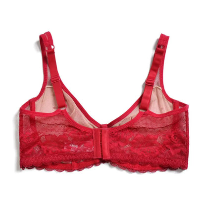 YBCG New Ultra Thin Women Bra Sexy See Through Lace Bras Mesh Perspective Wire Transparent A B C D DD E DDD F 70 75 80 85 90 95