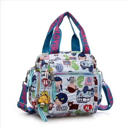 New Woman Cowboy Bag Candy Color Cute Shoulder Bag Girl Harajuku Baby Handbag 2026 Multi-functional Oxford Cloth Messenger Bag